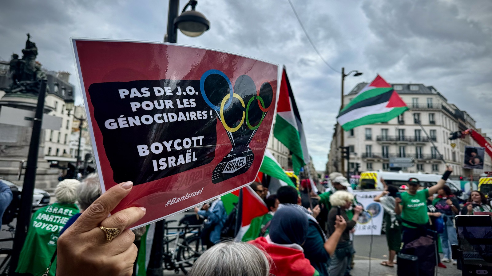 أولمبياد باريس "على الحياد" بعد مطالبة الفلسطينيين بحظر إسرائيل